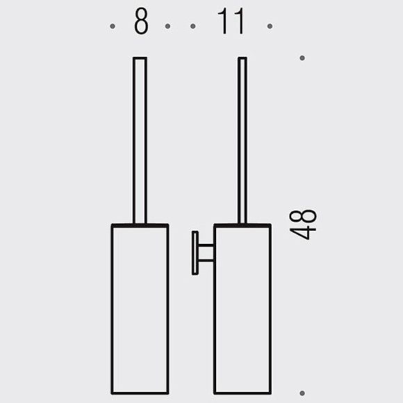 Ершик для унитаза Colombo Design Look B1607.OM Золото матовое Ершик для унитаза Colombo Design Look B1607.OM Золото матовое