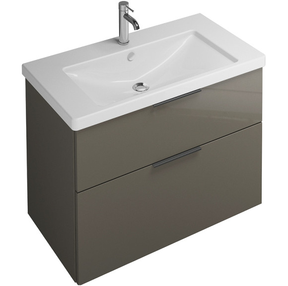 Тумба с раковиной Burgbad Eqio 93 SEYQ093F2010C001*1 подвесная Серый глянец