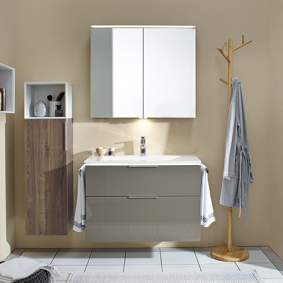 Тумба с раковиной Burgbad Eqio 93 SEYQ093F2010C001*1 подвесная Серый глянец Тумба с раковиной Burgbad Eqio 93 SEYQ093F2010C001*1 подвесная Серый глянец