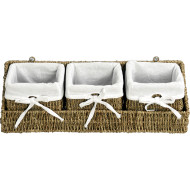 Набор корзин WasserKRAFT Rhin WB-440 Set Светло-коричневый Набор корзин WasserKRAFT Rhin WB-440 Set Светло-коричневый