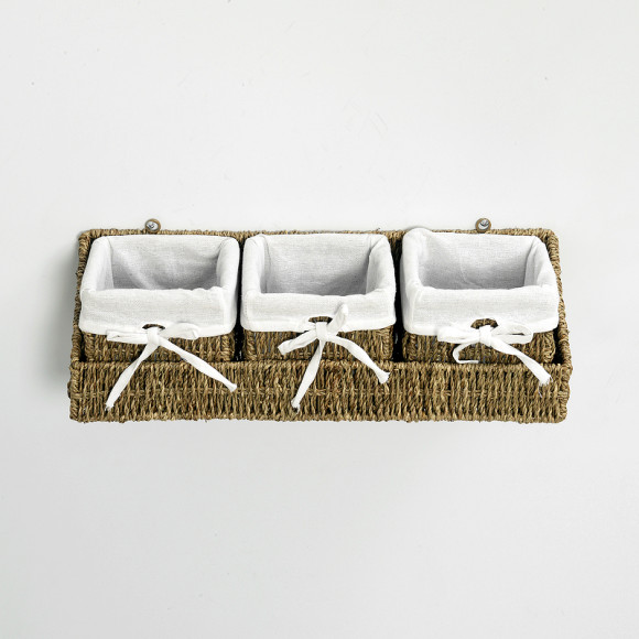 Набор корзин WasserKRAFT Rhin WB-440 Set Светло-коричневый Набор корзин WasserKRAFT Rhin WB-440 Set Светло-коричневый