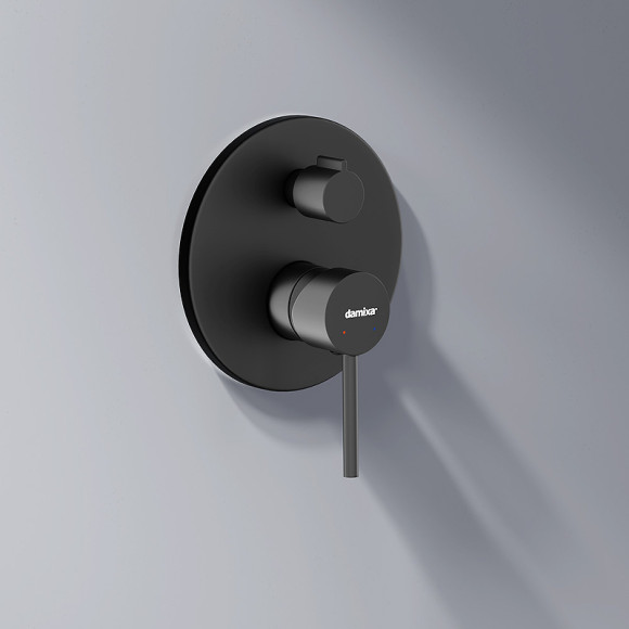 Душевая система Damixa Scandinavian Pure 936510300 Черная матовая