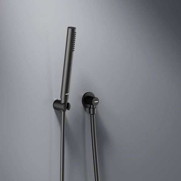 Душевая система Damixa Scandinavian Pure 936510300 Черная матовая