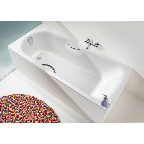 Стальная ванна Kaldewei Saniform Plus Star 336 170х75 133600010001 без покрытия с отверстиями под ручки Стальная ванна Kaldewei Saniform Plus Star 336 170х75 133600010001 без покрытия с отверстиями под ручки
