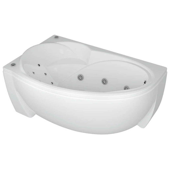Акриловая ванна Aquatek Бетта 160x97 L BET160-0000006 с гидромассажем с фронтальной панелью с каркасом (разборный) со слив-переливом Акриловая ванна Aquatek Бетта 160x97 L BET160-0000006 с гидромассажем с фронтальной панелью с каркасом (разборный) со слив-переливом