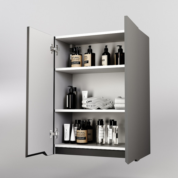 Подвесной шкаф Style Line Марелла 60 Люкс Plus СС-00002423 Серый матовый антискрейтч Подвесной шкаф Style Line Марелла 60 Люкс Plus СС-00002423 Серый матовый антискрейтч