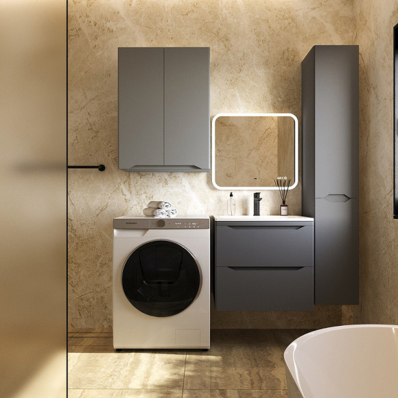 Подвесной шкаф Style Line Марелла 60 Люкс Plus СС-00002423 Серый матовый антискрейтч Подвесной шкаф Style Line Марелла 60 Люкс Plus СС-00002423 Серый матовый антискрейтч