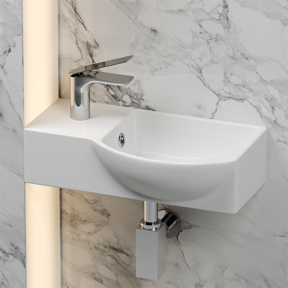 Раковина Ceramicanova Element 40 R CN6039R Белая Раковина Ceramicanova Element 40 R CN6039R Белая