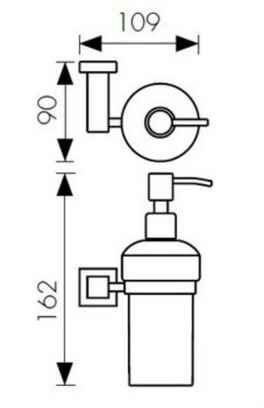 Дозатор для жидкого мыла Kaiser KH-4310 Бронза
