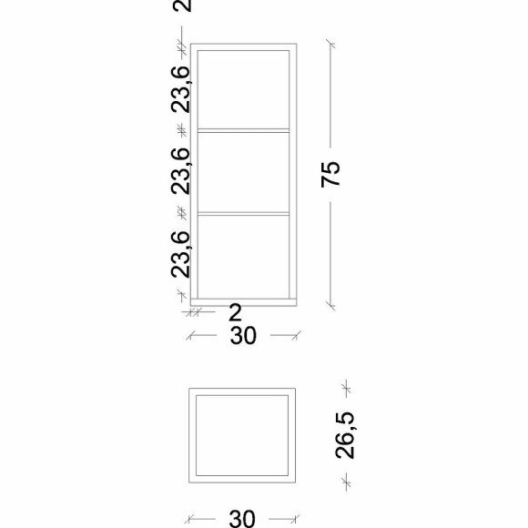 Шкаф пенал Boheme Armadi Art Loft 30 895-A подвесной Антрацит Черный Шкаф пенал Boheme Armadi Art Loft 30 895-A подвесной Антрацит Черный