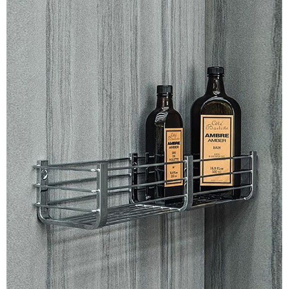 Полка корзина Colombo Design Angolare B9633.CR Хром Полка корзина Colombo Design Angolare B9633.CR Хром