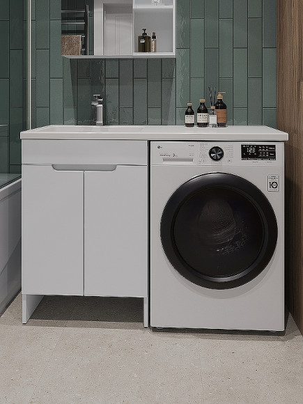 Тумба под раковину Orange Sistema 120 STD-60TUW Белая Тумба под раковину Orange Sistema 120 STD-60TUW Белая