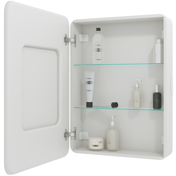 Зеркальный шкаф Континент Elliott LED 60 L МВК017 с подсветкой Белый Зеркальный шкаф Континент Elliott LED 60 L МВК017 с подсветкой Белый