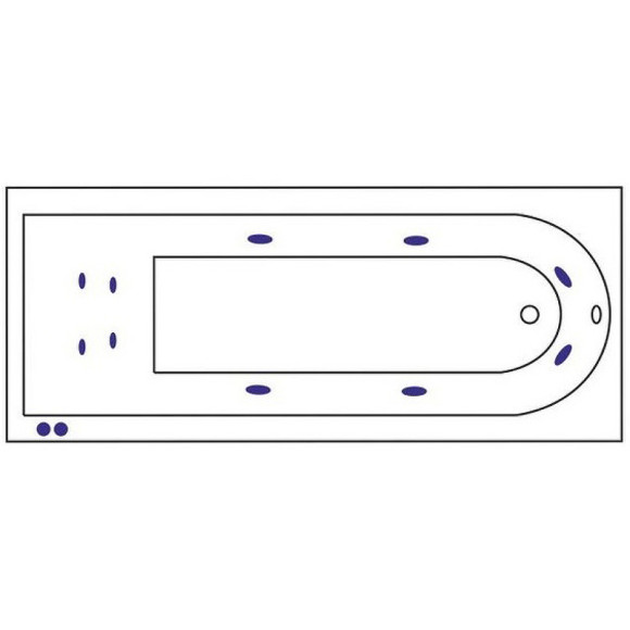 Акриловая ванна Excellent Aurum 150x70 WAEX.AUR15.HYDRO+.CR с гидромассажем Акриловая ванна Excellent Aurum 150x70 WAEX.AUR15.HYDRO+.CR с гидромассажем