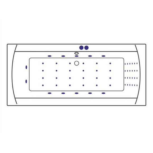 Акриловая ванна Excellent Aquaria Lux 180x80 WAEX.AQU18.NANO.CR с гидромассажем Акриловая ванна Excellent Aquaria Lux 180x80 WAEX.AQU18.NANO.CR с гидромассажем