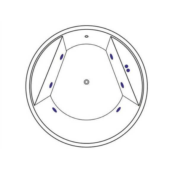 Акриловая ванна Excellent Great Arc 160x160 WAEX.GRE16.SOFT.CR с гидромассажем Акриловая ванна Excellent Great Arc 160x160 WAEX.GRE16.SOFT.CR с гидромассажем