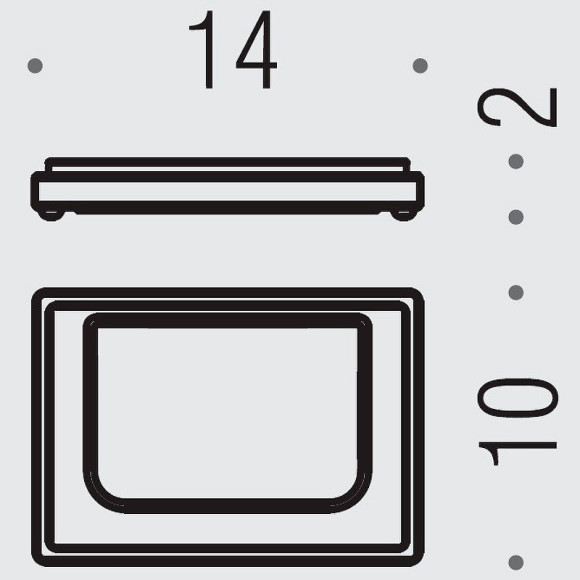 Мыльница Colombo Design Look B1640.OM-VAN Золото матовое