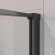 Душевой уголок Cezares Liner 90x90 LINER-A-2-90-C-NERO профиль Черный матовый стекло прозрачное