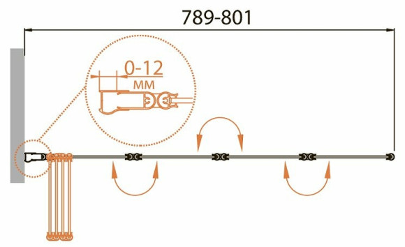 Шторка на ванну Cezares Relax 80 RELAX-V-4-80/140-C-Bi профиль Серый стекло прозрачное Шторка на ванну Cezares Relax 80 RELAX-V-4-80/140-C-Bi профиль Серый стекло прозрачное