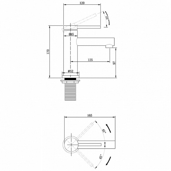 Смеситель для раковины Abber Emotion AF8810G Золото матовое Смеситель для раковины Abber Emotion AF8810G Золото матовое
