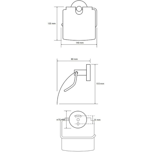 Держатель туалетной бумаги Bemeta Hematit 159112012 Антрацит глянец Держатель туалетной бумаги Bemeta Hematit 159112012 Антрацит глянец
