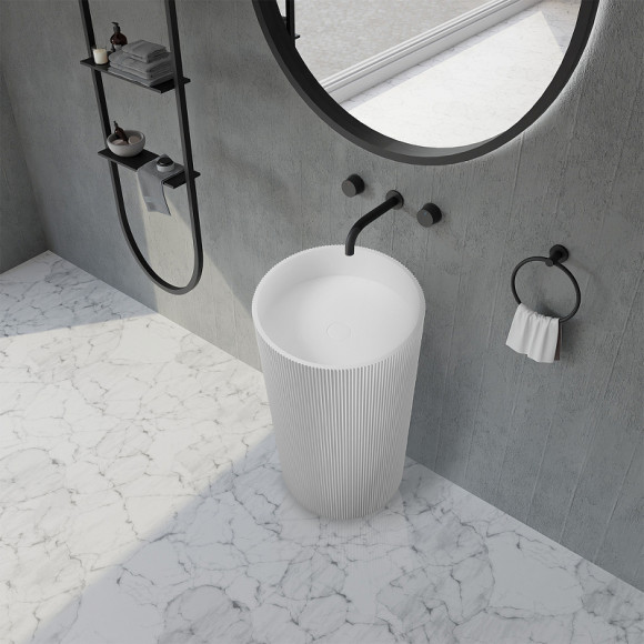 Раковина Abber Stein 50 AS2501-H Белая матовая