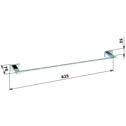 Держатель для полотенец Bemeta Plaza 118104042 Хром Держатель для полотенец Bemeta Plaza 118104042 Хром