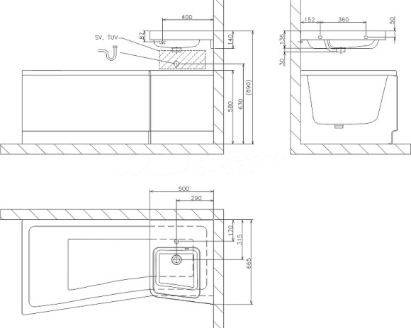 Раковина Ravak Be Happy II 50 L XJAL1100001 Белая Раковина Ravak Be Happy II 50 L XJAL1100001 Белая