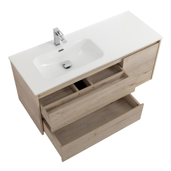 Тумба под раковину BelBagno Kraft 120 L KRAFT-1200-2C-1A-SO-RGB-L подвесная Rovere Galifax Bianco Тумба под раковину BelBagno Kraft 120 L KRAFT-1200-2C-1A-SO-RGB-L подвесная Rovere Galifax Bianco