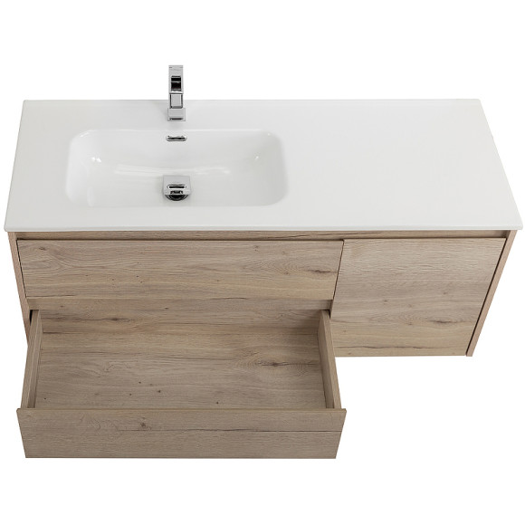 Тумба под раковину BelBagno Kraft 120 L KRAFT-1200-2C-1A-SO-RGB-L подвесная Rovere Galifax Bianco Тумба под раковину BelBagno Kraft 120 L KRAFT-1200-2C-1A-SO-RGB-L подвесная Rovere Galifax Bianco