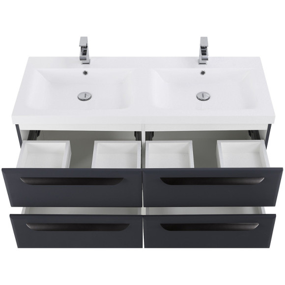 Тумба под раковину Cezares Eco 120 ECO-1200-4C-SO-2-GR-P подвесная Grafito