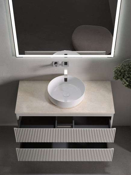 Тумба под раковину Sancos Snob R 100 SNR100CE подвесная Beige Soft