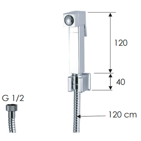 Гигиенический душ Remer 332332OS Хром Гигиенический душ Remer 332332OS Хром