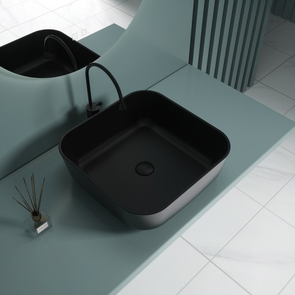 Раковина-чаша Esbano Ercina-N 39 ESRNERCINMB Черная матовая