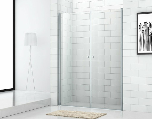Душевая дверь Cezares Eco 80 ECO-O-B-2-80-P-Cr профиль Хром стекло рифленое