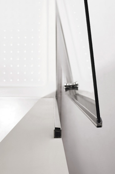 Душевая дверь Cezares Eco 80 ECO-O-B-2-80-P-Cr профиль Хром стекло рифленое