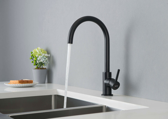Смеситель для кухни Aquatek Европа AQ1382MB Черный матовый Смеситель для кухни Aquatek Европа AQ1382MB Черный матовый