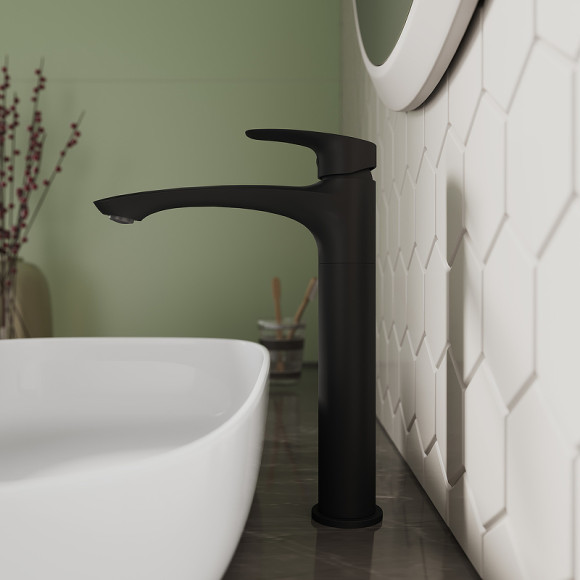 Смеситель для раковины Milardo Rora RORBL01M01 Черный матовый