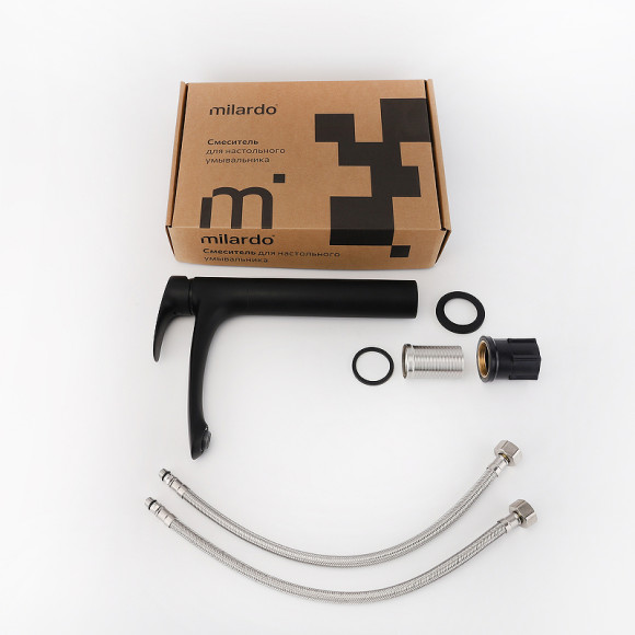 Смеситель для раковины Milardo Rora RORBL01M01 Черный матовый