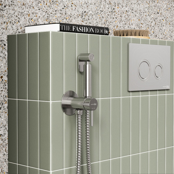 Гигиенический душ со смесителем WasserKRAFT A70338 Никель