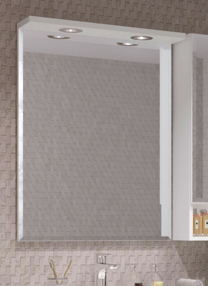 Зеркало Opadiris Фреш 59 00-00002177 с подсветкой Белое Зеркало Opadiris Фреш 59 00-00002177 с подсветкой Белое