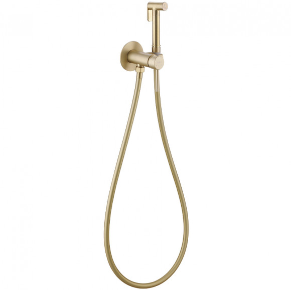Гигиенический душ со смесителем Abber Wasser Kreis AF8125G Золото матовое