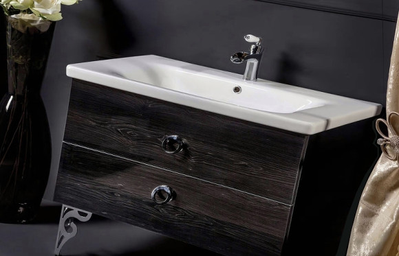 Тумба под раковину Boheme Armadi Art NeoArt 100 830-100-BW подвесная Black Wood