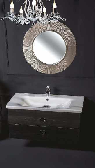 Тумба под раковину Boheme Armadi Art NeoArt 100 830-100-BW подвесная Black Wood