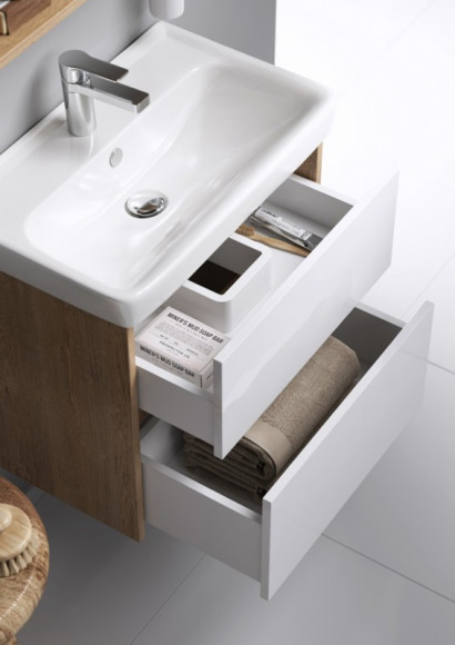 Тумба под раковину Aqwella Сити 50 CI0105DK Дуб канадский