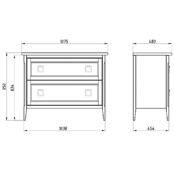Комплект мебели для ванной ASB-Woodline Рома 100Н Белый Комплект мебели для ванной ASB-Woodline Рома 100Н Белый