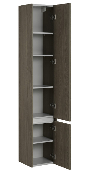 Шкаф пенал Aquaton Стоун 30 1A228403SXC80 подвесной Грецкий орех