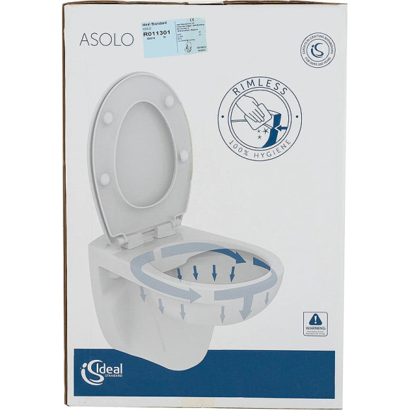 Унитаз Ideal Standard Asolo R011301 подвесной с сиденьем Микролифт