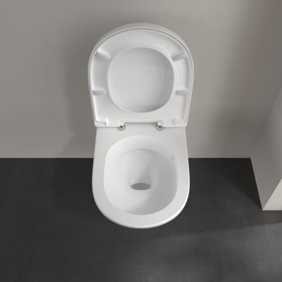 Унитаз Villeroy&Boch O.Novo 5660HRR1 подвесной с сиденьем Микролифт Унитаз Villeroy&Boch O.Novo 5660HRR1 подвесной с сиденьем Микролифт