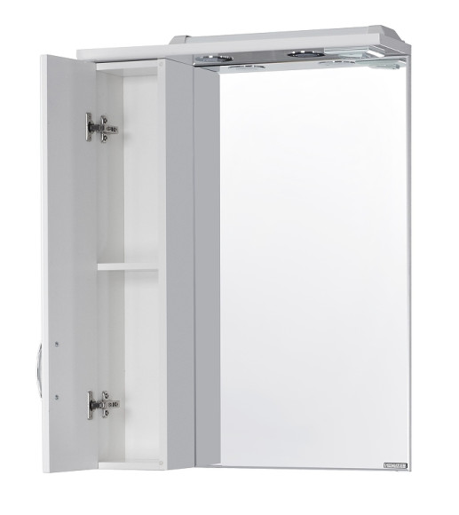 Зеркало со шкафом Aquaton Онда 58 1A009802ON01L с подсветкой Белое